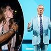 Moment Nigel Farage roars with laughter as 'boring' hecklers are removed from Reform's fiery conference