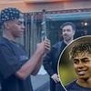 Hilarious moment Lamine Yamal gives FAKE name to woman who asked Barcelona star to take photo - before realising it was the teenage sensation