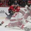 Panthers score 5 in the 3rd period, roll past Hurricanes 6-2 and move a win away from Cup final