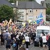Starmer under new pressure over migrants after 700 protestors stage angry demo at Scots asylum hotel that housed rapist
