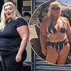 Gemma Collins slips into a form-fitting black outfit as she heads out for lunch with fiancé Rami Hawash after showing off her incredible weight loss in bikini snap