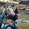 Moment private plane makes emergency landing at Birmingham Airport causing chaos for thousands: Families are left in tears with summer holidays ruined as ALL flights grounded for hours