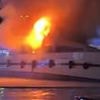 Dramatic moment superyacht is ravaged by fire after blaze breaks out in St Tropez