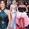 Eva Longoria turns heads in shimmering green gown as she, Heidi Klum, Halle Berry, Zoe Saldana and Andie MacDowell lead the glamour at Tom Cruise's Mission Impossible premiere during Cannes Film Festival