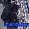 Moment Romanian shoplifter who swiped nearly £300,000 of make-up and perfumes from Boots clears shelves