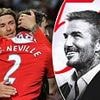 Gary Neville leads tributes to former Man United team-mate David Beckham on his 50th birthday, while 'lucky' Victoria toasts her 'dreamy' husband - with well wishes from the Red Devils, AC Milan and PSG