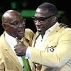 Shannon Sharpe makes first public appearance since ESPN firing as he presents brother with Hall of Fame jacket