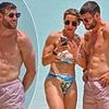 James Milner and his wife show off matching ripped physiques on beach in Barbados as Brighton midfielder, 39, targets playing into his FORTIES