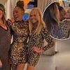 Mel B dances the night away with her leopard-print clad Spice Girls bandmates Mel C and Emma Bunton at lavish 50th birthday party