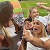 Livvy Dunne joined by fellow Sports Illustrated swimsuit models on the field for glamorous first pitch at Mets game