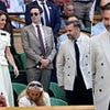 Kate Middleton's 'silver fox' private secretary leaves royal fans swooning as he makes a fleeting appearance at Wimbledon