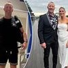 Footy legend takes his first steps after having life-changing surgery to fix damage from his 210-game career