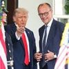 Antrittsbesuch in Washington: Merz bietet Trump enge Zusammenarbeit an - und wird gelobt