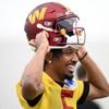 Bulked up Jayden Daniels looks to have put on weight coming off rookie season with the Commanders