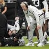 Las Vegas Raiders safety Lonnie Johnson Jr breaks his leg after brutal collision with Maxx Crosby in practice