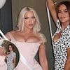 Khloe Kardashian nearly upstages her friend at her birthday party as fans go wild over her 'amazing' look