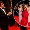 Tom Cruise claps in awe of his co-stars Pom Klementieff, Hayley Atwell and Hannah Waddingham on the red carpet at his Mission: Impossible 8 premiere in Cannes - as new movie is SAVAGED by brutal film critics