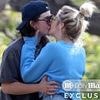 Hollywood bombshell is seen in steamy clinch with new lesbian lover after ditching co-star husband