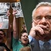 KIJK. “RFK vermoordt mensen met aids”: demonstranten onderbreken hoorzitting Robert F. Kennedy Jr