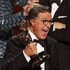 Stephen Colbert receives standing ovation as he delivers defiant Emmy acceptance speech after show cancellation