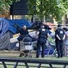 Welcome to London... Bailiffs tearing down a migrant 'shanty town', a fatal stabbing in Knightsbridge, and the rich fleeing. Another week in our tried, tarnished and dangerous capital