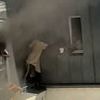 Incredible moment hero caretaker saves babies from burning tower - while balancing on narrow ledge