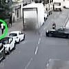 Moment sleeping driver who was exhausted after music festival ploughs into pedestrian and left him fighting for his life: Man, 27, jailed
