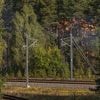 Explosions heard in Lithuania's capital after railcars loaded with liquefied gas catch fire