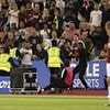 Furious West Ham fans 'attempt to enter the pitch' and clash with stewards as tempers boil over during hammering by London rivals Chelsea