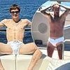Cruz Beckham, 20, pokes fun at his hilarious £410 Prada tight white pants look after mimicking dad David as his brother Romeo trolls him with cheeky response