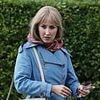 Erin Doherty is almost unrecognisable as she sports blunt blonde wig, blue eyeshadow and 70s style dress as she's spotted filming new BBC drama California Avenue for the first time
