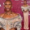 Cynthia Erivo commands attention in glitzy rose gold corset dress as she graces the red carpet ahead of hosting the Tony Awards