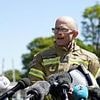 Fire chief chokes with emotion as he tells of 'heavy heart' after death of two brave colleagues in Bicester heritage car centre blaze as two more are treated in hospital following inferno