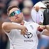 Liam Dawson supplements the attack like one 2005 Ashes hero, Old Trafford recognises two LEGENDS of the game, and a word of advice for fans ahead of day two: BUMBLE ON THE TEST