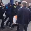Moment Hamburg knifewoman is arrested after launching frenzied rampage at train station leaving at least 18 injured