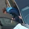 Horrifying moment thug smashes car into peacemaker who was trying to break up fight and leaves him traumatic brain injury - just hours being released from prison