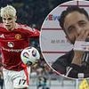 Ruben Amorim fails to hide his laughter after reporter questions Alejandro Garnacho's future - after Man United boss dished out brutal message to frustrated star