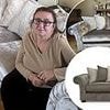 DFS insists my sofa is brown but I see Tin Man silver - it's so shiny it gives me a headache