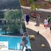 KIJK. In dit Spaanse vakantieoord staan toeristen in de rij voor ligbedjes