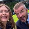 Tennis legend is unrecognizable in selfie with David Beckham at Wimbledon