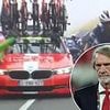 INEOS' team car knocks down SPECTATOR on the road during Tour de France mountain climb - in horror moment involving Man United co-owners