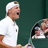 Cruz Hewitt follows in the footsteps of his famous dad Lleyton as he completes one of the biggest feats of his fledgling career at Wimbledon