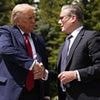 President Trump confirms US-UK trade deal has been signed and is 'done' after holding crunch talks with Keir Starmer during G7 summit in Canada