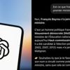 Intelligence artificielle : quand ChatGPT assure que François Bayrou n'a jamais été Premier ministre