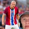 Erling Haaland left needing STITCHES after freak accident with Norway's team bus - as Man City star jokes about injury with fans