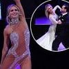Nadiya Bychkova slips into two dazzling outfits as she performs in VE Day concert at London's Royal Albert Hall