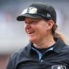 Standing ovation as first female umpire for Major League Baseball takes to the pitch