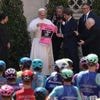 Pope Leo XIV blesses cyclists competing in the Giro d'Italia as final stage enters Vatican gardens