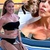 Michelle Heaton, 45, flaunts her incredible body in strapless black bikini as she enjoys family day out