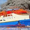 Ferry carrying 280 people off the coast of Indonesia bursts into flames